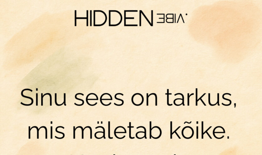 Kuula oma sisemist tarkust